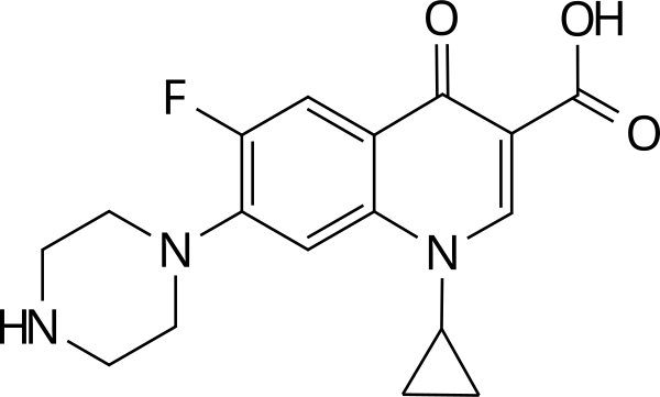 Ciprofloxacin Skeletal Formula From Xtal 2010