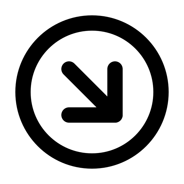 Circle Arrow Down Right