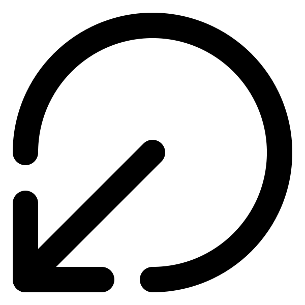Circle Arrow Out Down Left