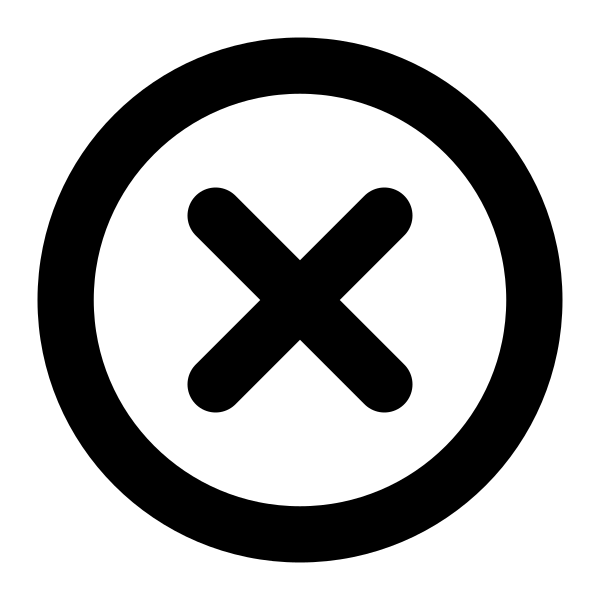Circle Cross Vector