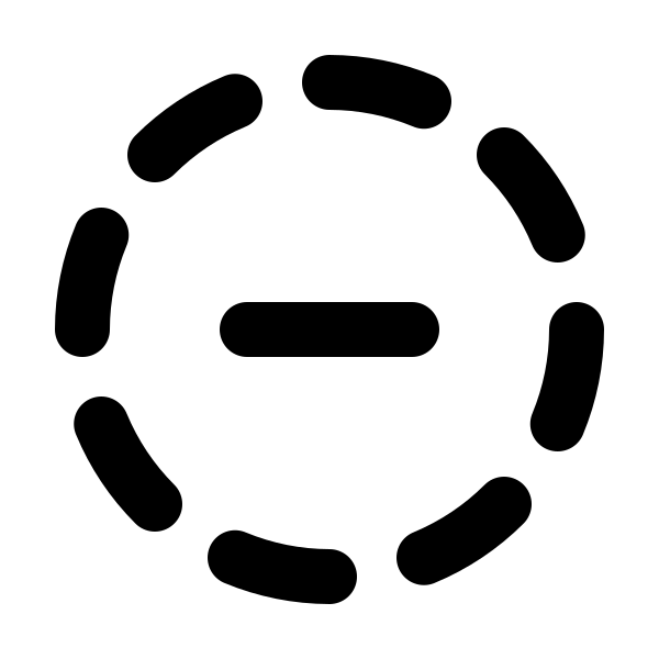 Circle Dashed Minus