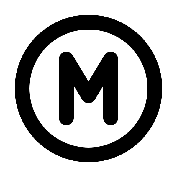 Circle Letter M
