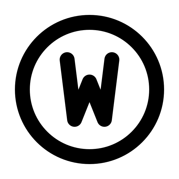 Circle Letter W