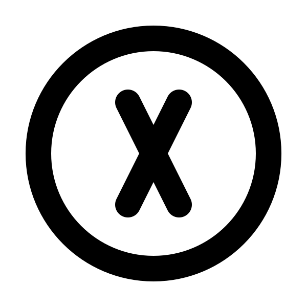 Circle Letter X