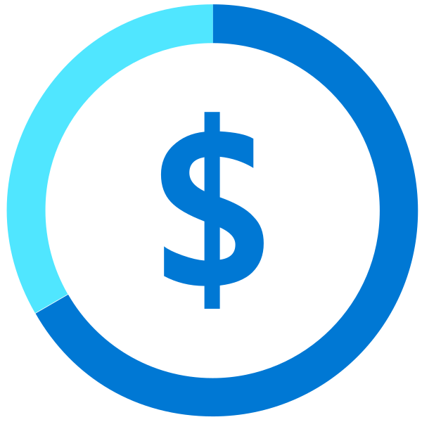 Circle Money Blue Vector