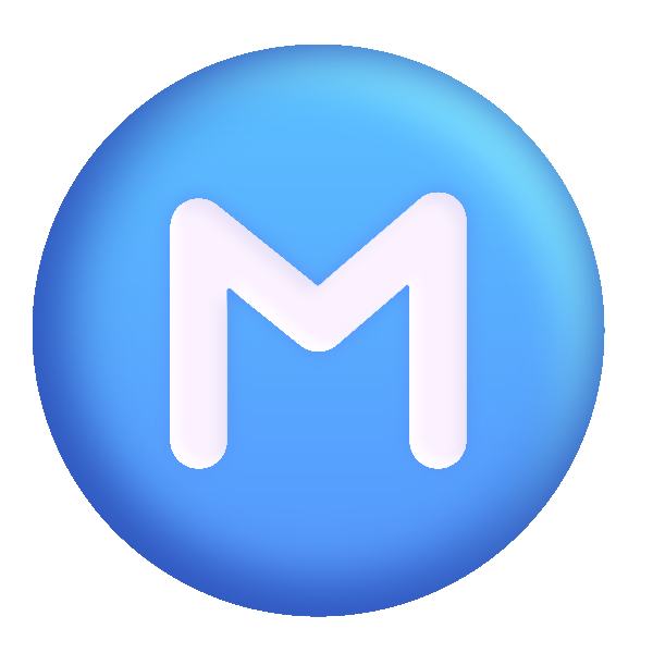 Circled M Color Vector