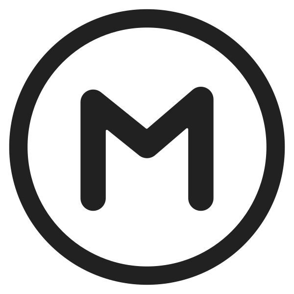Circled M High Contrast