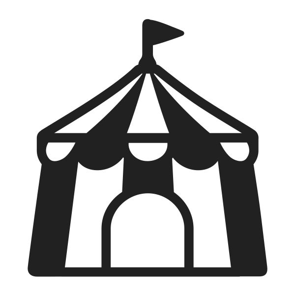 Circus Tent High Contrast