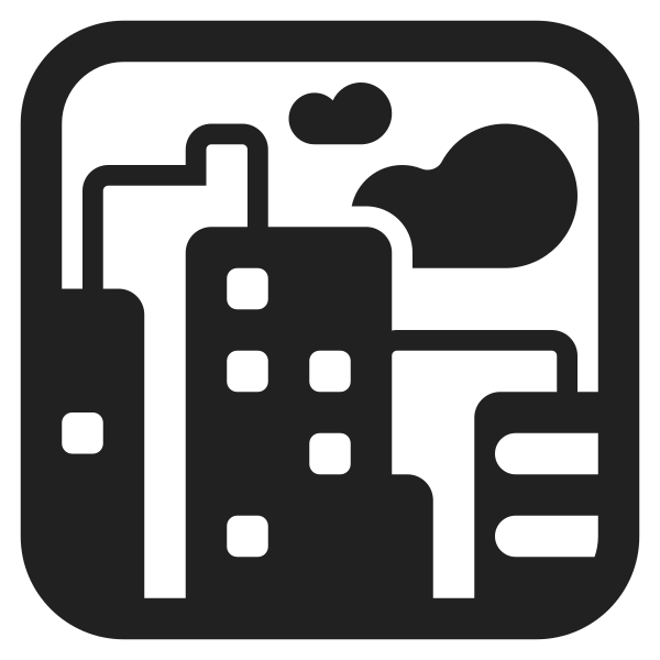 Cityscape High Contrast Vector