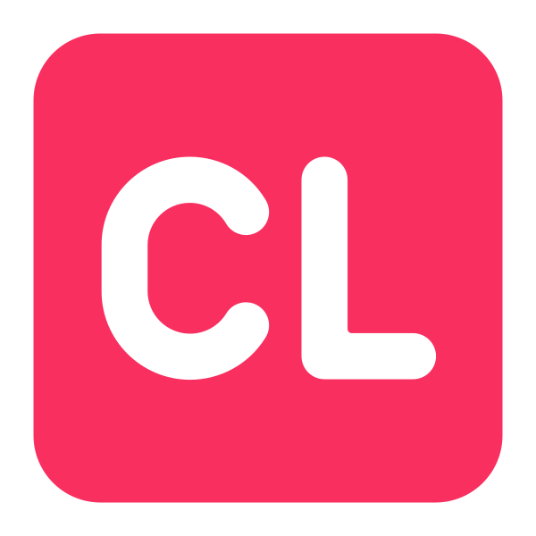 Cl Button Flat Vector