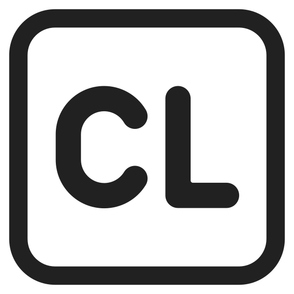 Cl Button High Contrast Vector