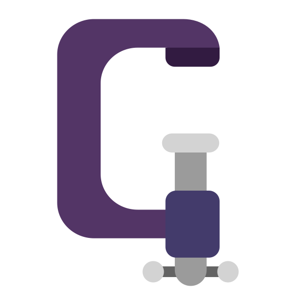 Clamp Flat Vector