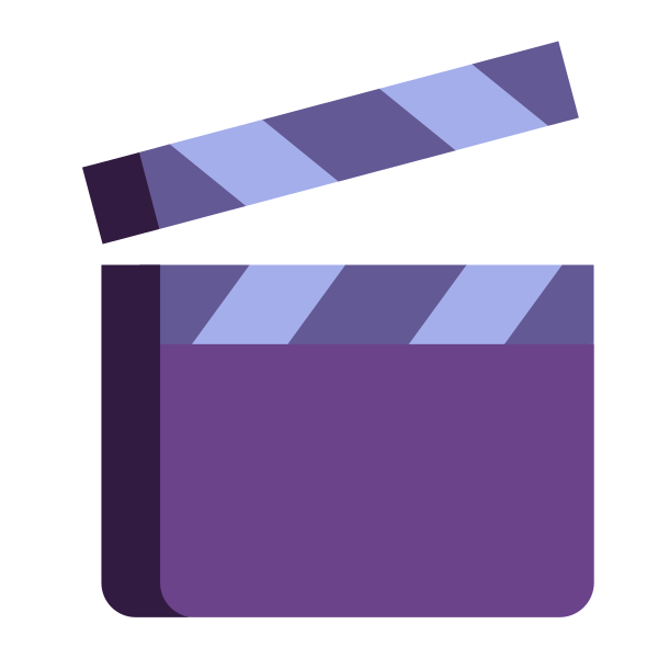Clapper Board Flat Vector