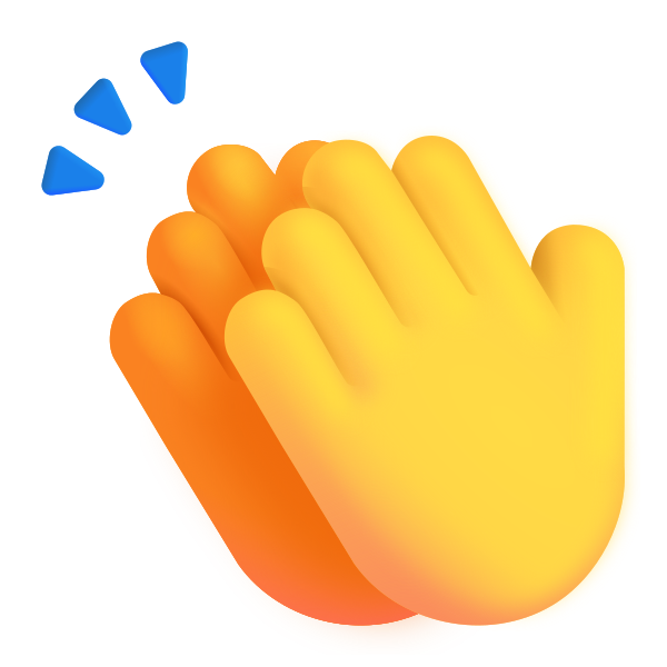 Clapping Hands Color Default Vector