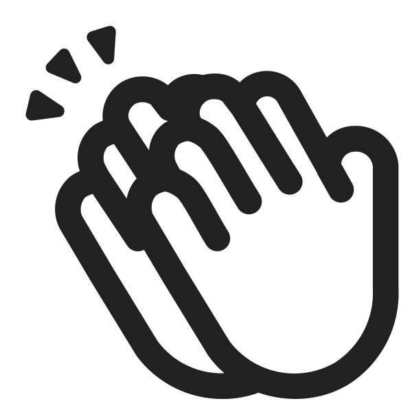 Clapping Hands High Contrast Default