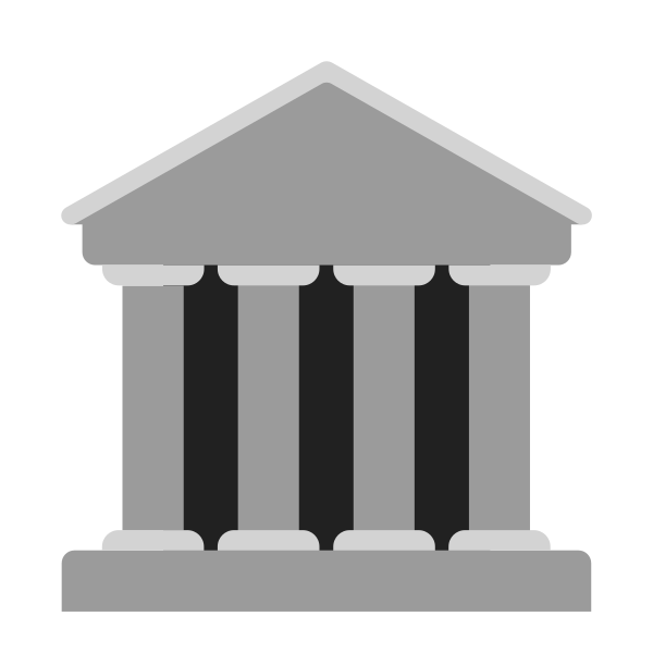 Classical Building Flat Vector