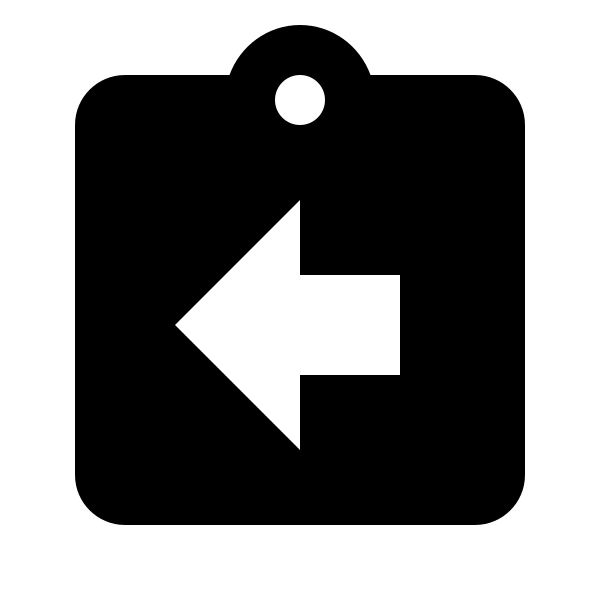 Clipboard Arrow Left