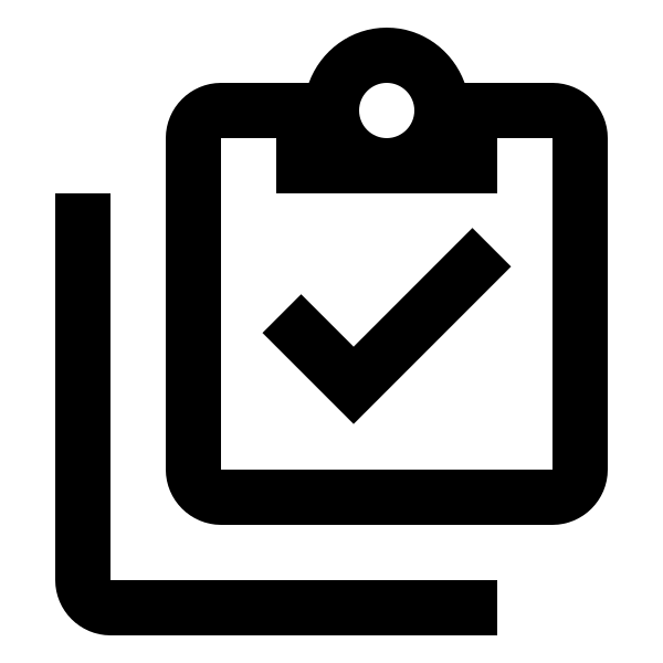 Clipboard Check Multiple Outline