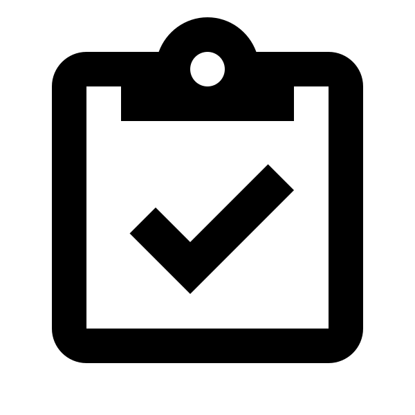 Clipboard Check Outline