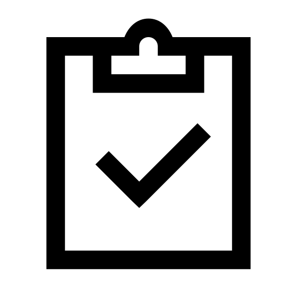 Clipboard Check Solid Vector