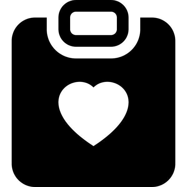 Clipboard Heart Fill