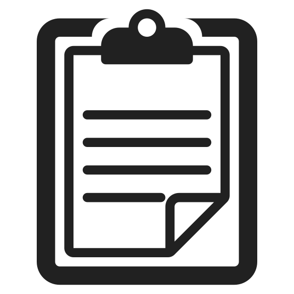 Clipboard High Contrast Vector