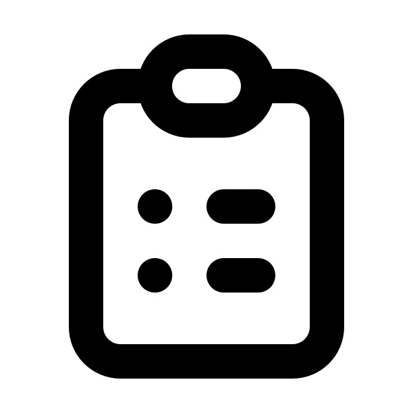 Clipboard List