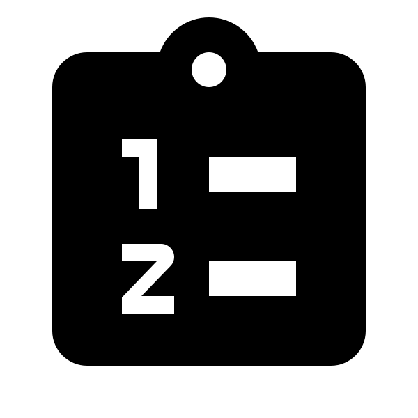 Clipboard List