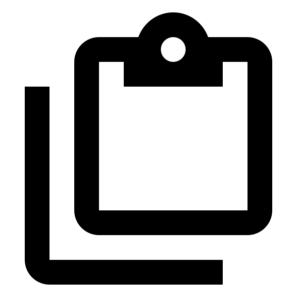 Clipboard Multiple Outline
