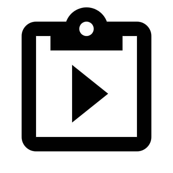 Clipboard Play Outline