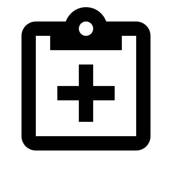 Clipboard Plus Outline