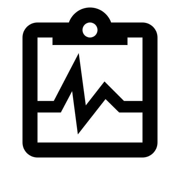 Clipboard Pulse Outline