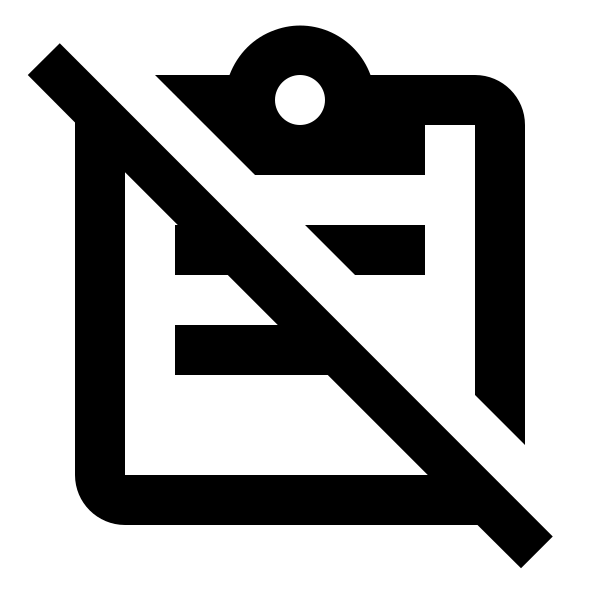 Clipboard Text Off Outline