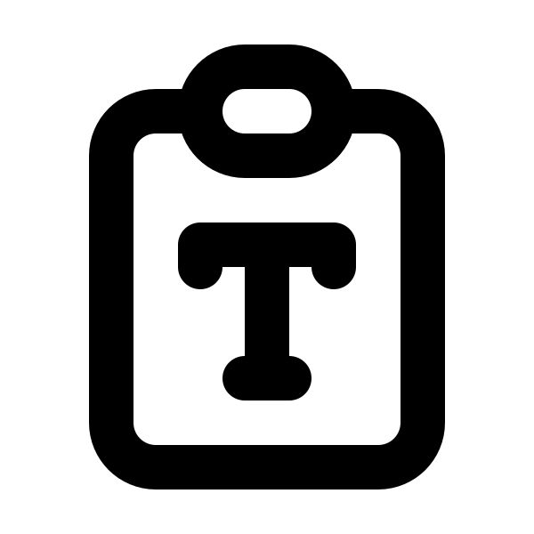 Clipboard Typography