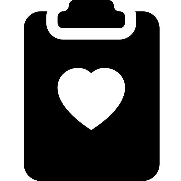Clipboard2 Heart Fill