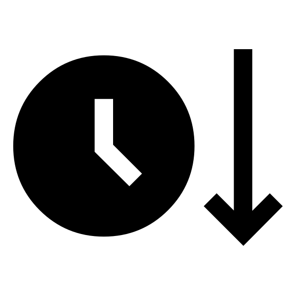 Clock Arrow Down Fill