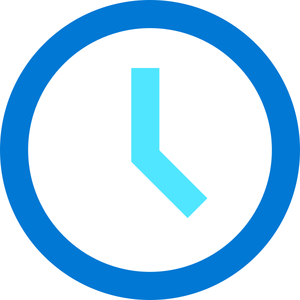 Clock Blue Alt Vector