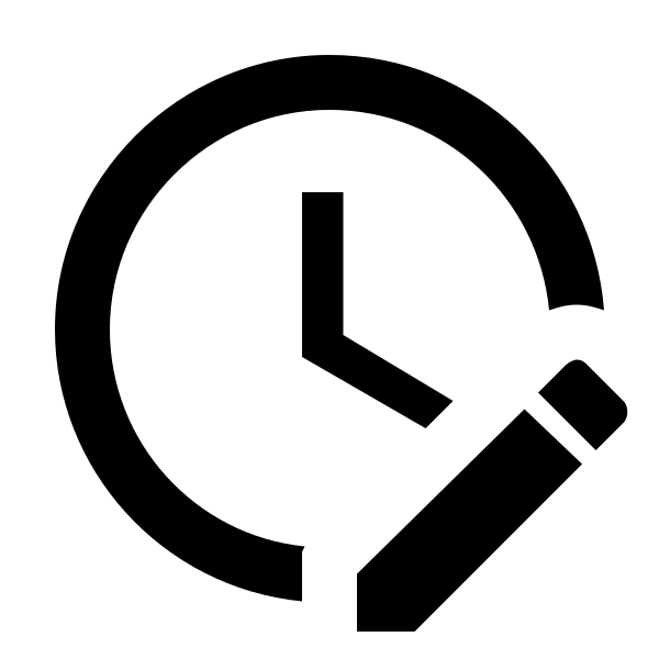Clock Edit Outline