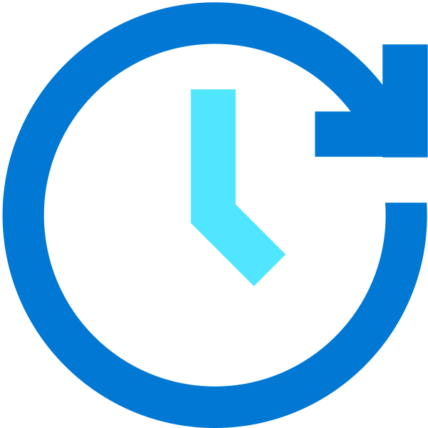 Clock Two Tone Arrow