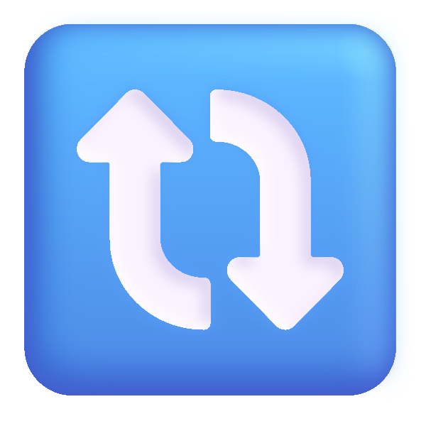 Clockwise Vertical Arrows Color Vector