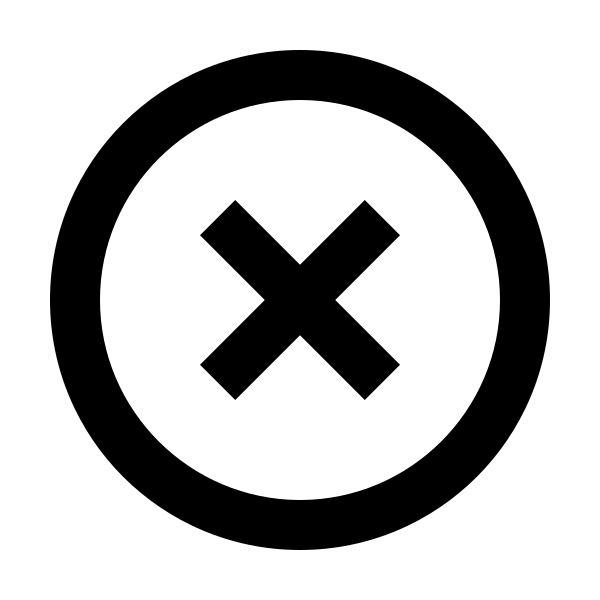 Close Circle Outline