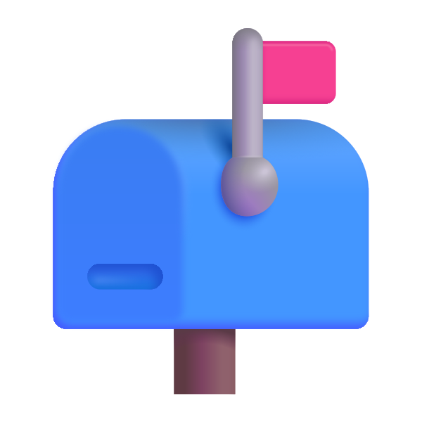Closed Mailbox With Raised Flag Color