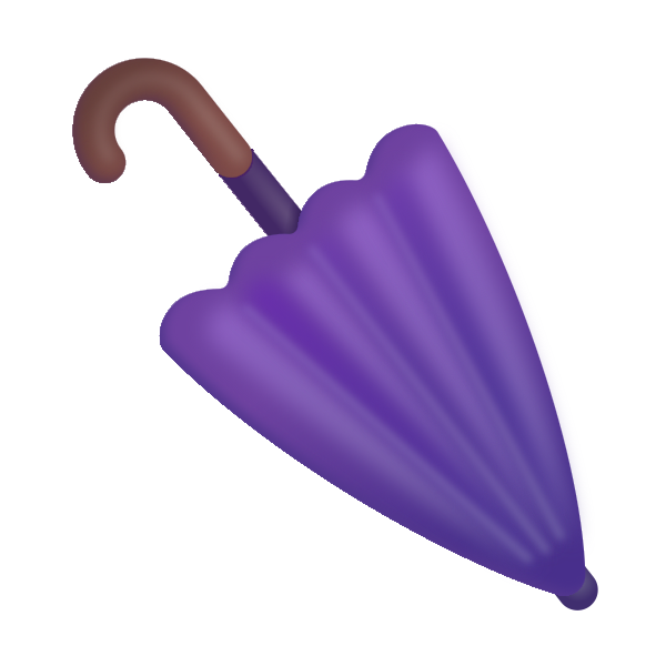 Closed Umbrella Color Vector
