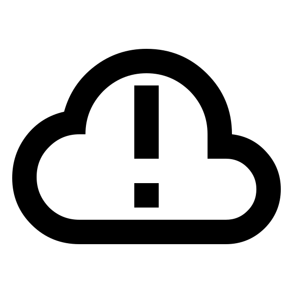 Cloud Alert Outline