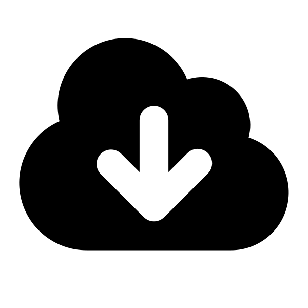 Cloud Arrow Down Vector