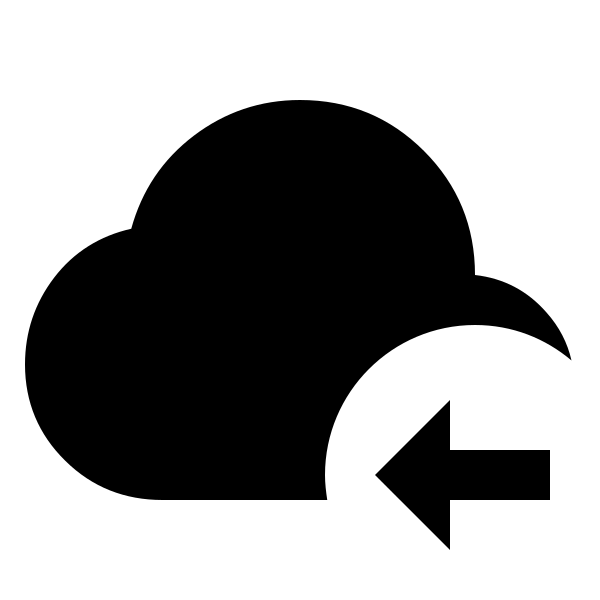 Cloud Arrow Left