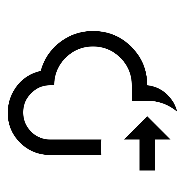 Cloud Arrow Up Outline