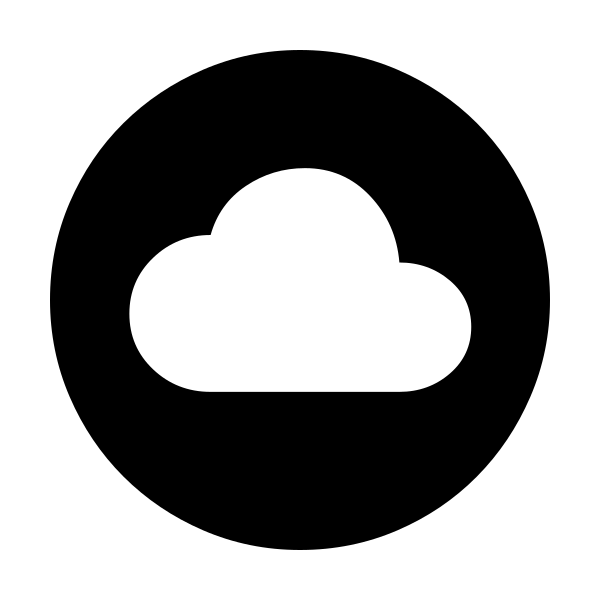 Cloud Circle Fill