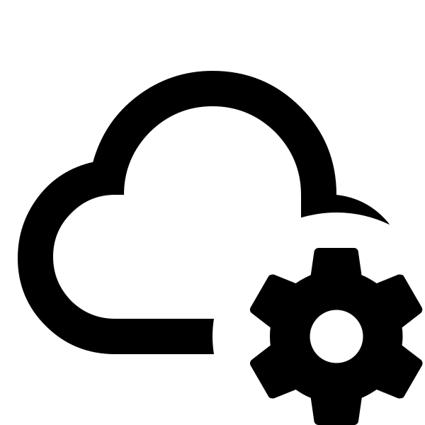 Cloud Cog Outline