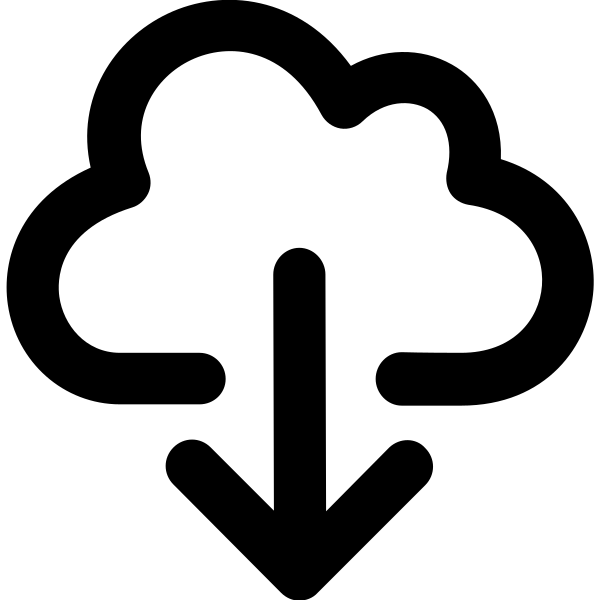 Cloud Download Vector